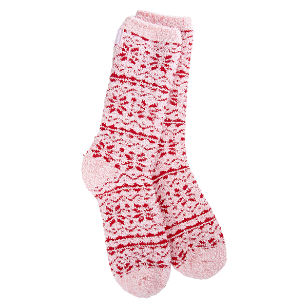 World's Softest - Cozy Winter Crew - Fair Isle Pink