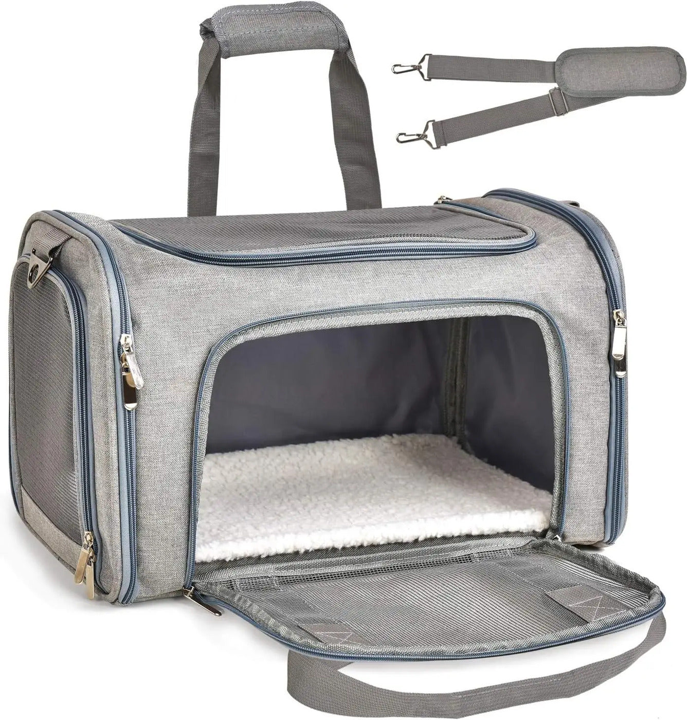 Airline Approved Soft Sided Puppy Pet Travel Carrier Expandable Large Cat Bag Dog Pet Carriers