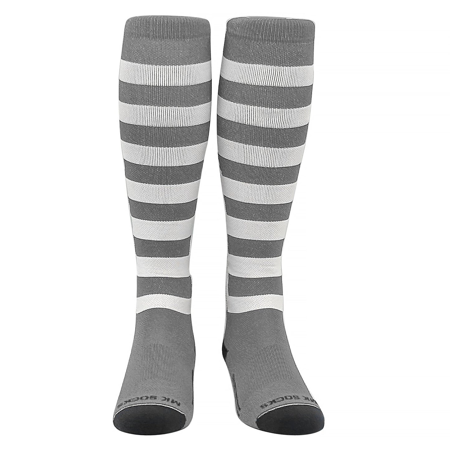 Mk Socks USA Flag Baseball, Football, Soccer Knee High Socks - Black Grey White