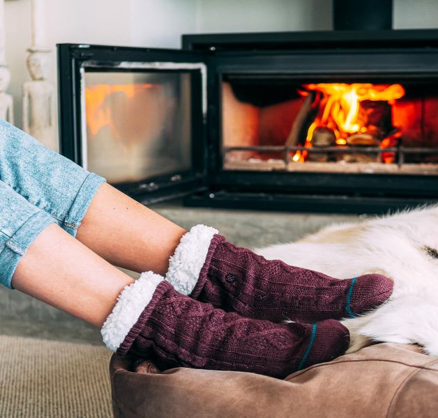 Stance Slipper Crew Sock - Jalama - Light Blue