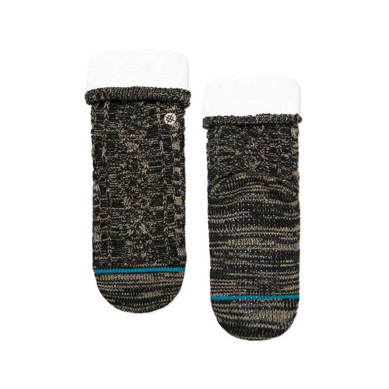 Stance Slipper Crew Sock - Aspen Washed Black