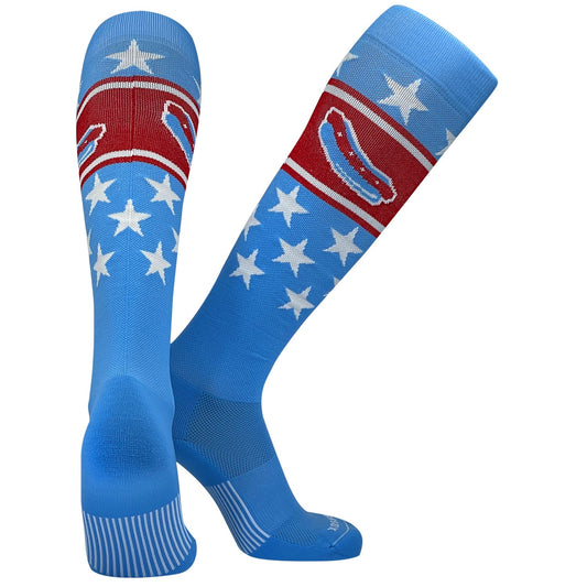 Pearsox Chicago Dogs Chicago Flag Blue Knee High Socks