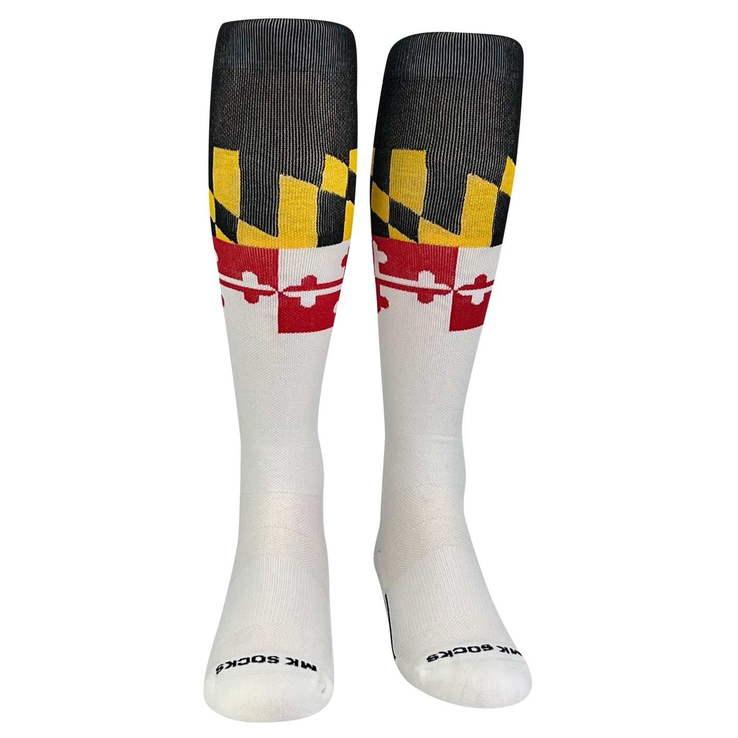 Mk Socks Maryland Flag Knee High Long Baseball Football Socks