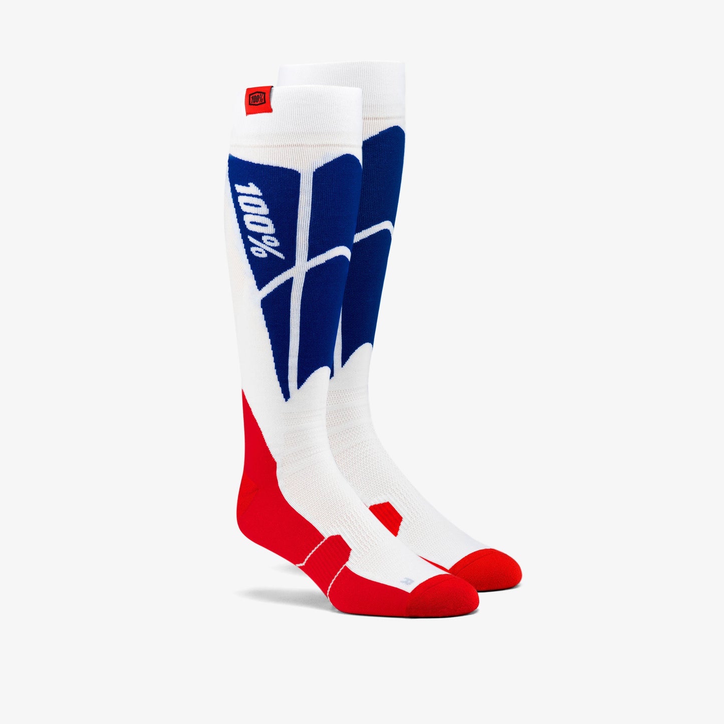 HI SIDE Performance Moto Socks White/Blue