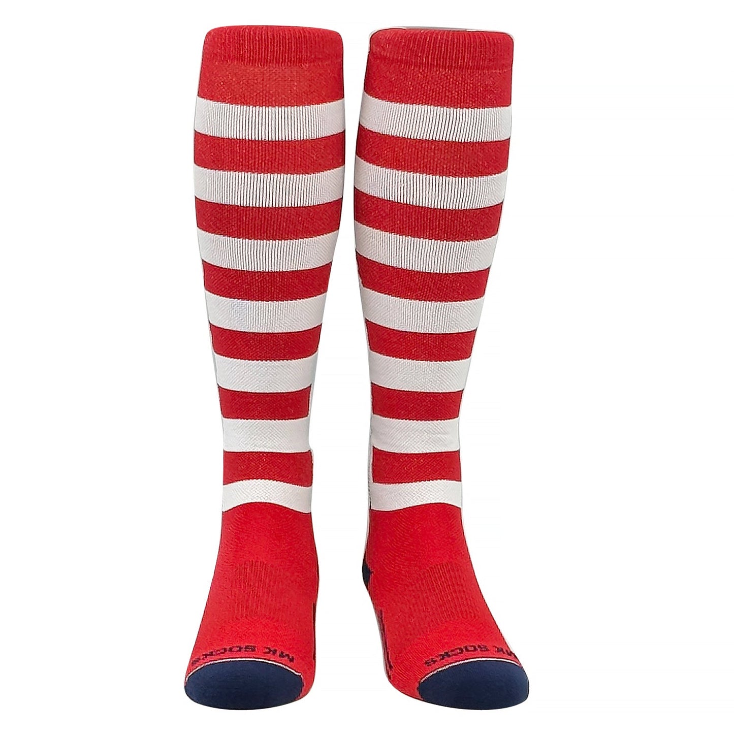 Mk Socks USA Flag Baseball, Football, Soccer Knee High Socks - Navy Red White