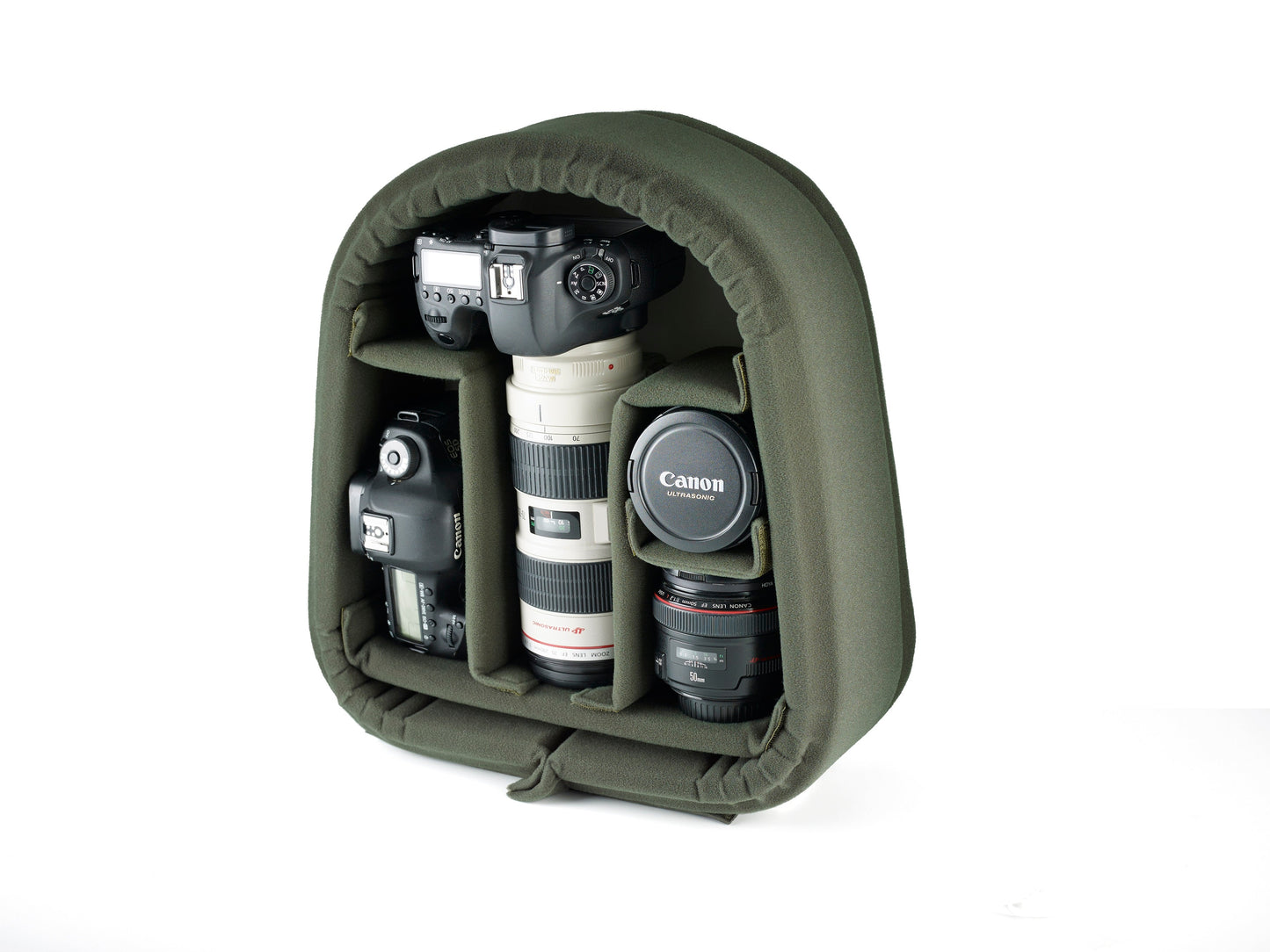 25 Rucksack For Cameras - Khaki Canvas / Tan Leather