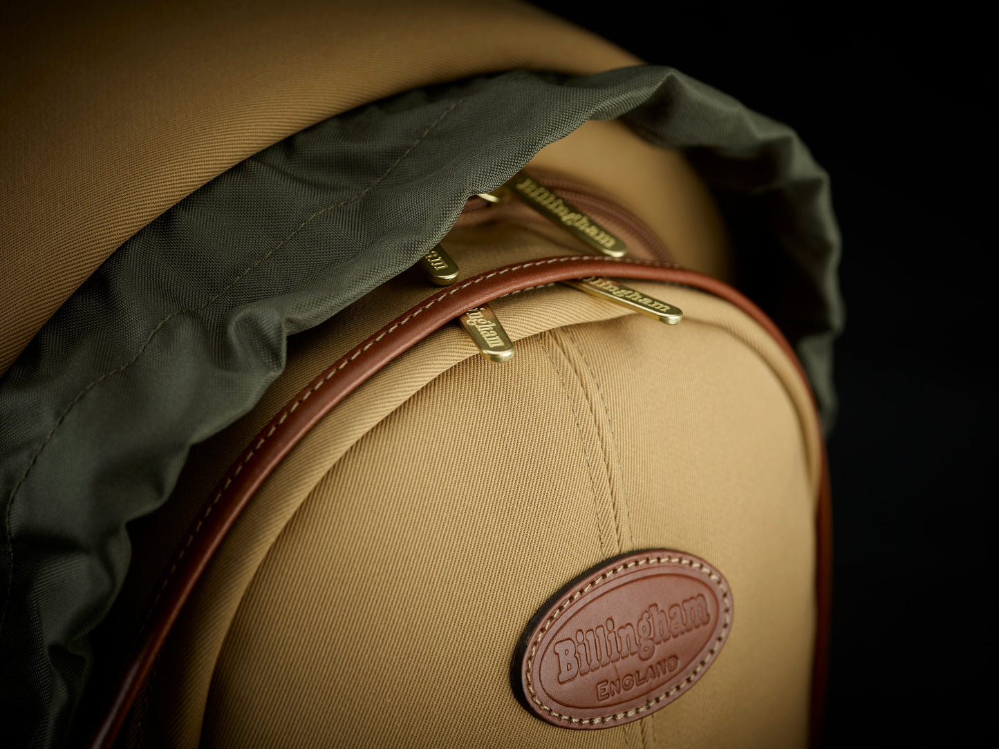 25 Rucksack For Cameras - Khaki Canvas / Tan Leather