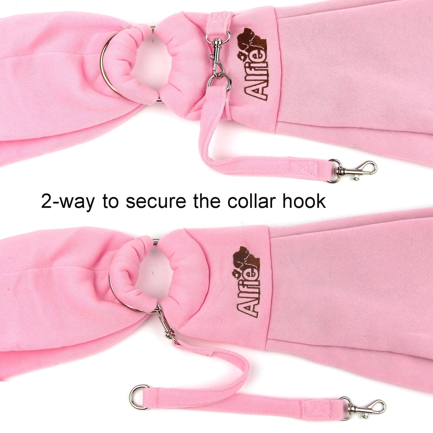 Pink Pet Sling Carrier with Adjustable Strap