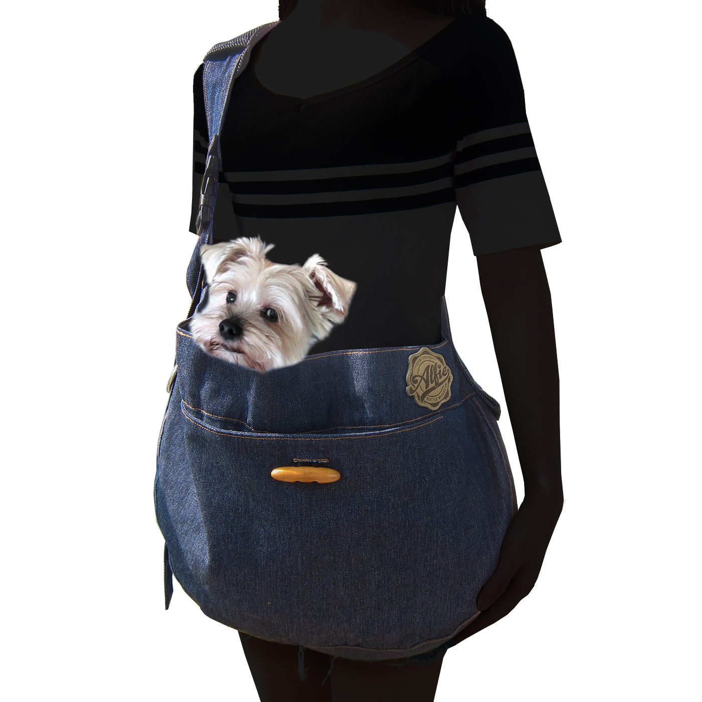 Denim Pet Sling Carrier