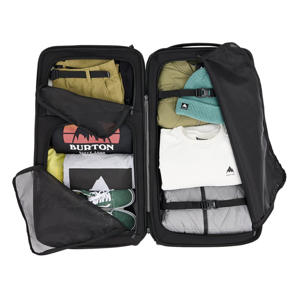 Burton 4 Wheel 86L Double Deck - True Black