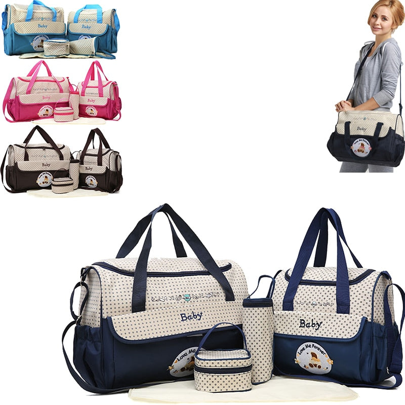 Mom Diaper Bag One Shoulder Baby Nappy Bag Women Travel Handbag for Baby Nursing Maternity Bag