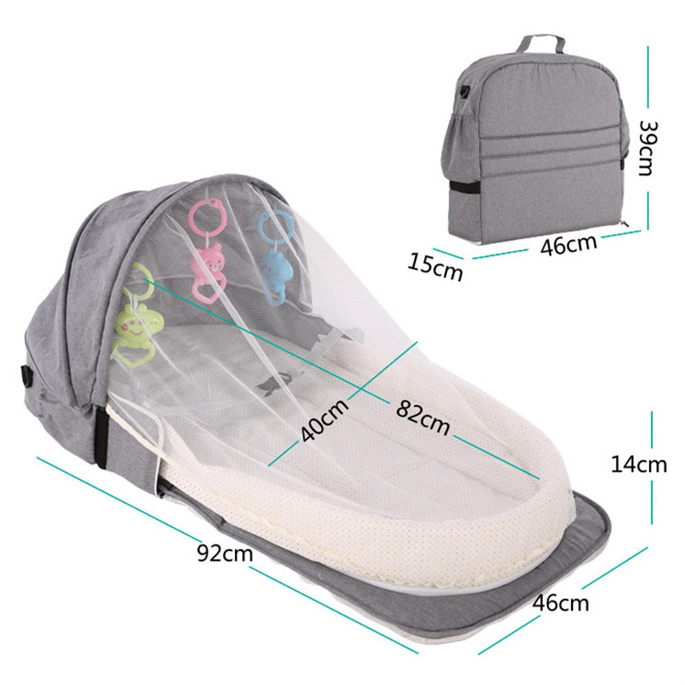 Backpack Baby Bag with Bed