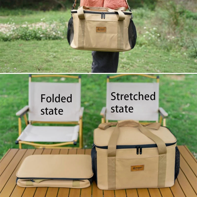 Foldable travel camping equipment storage bag camping storage box