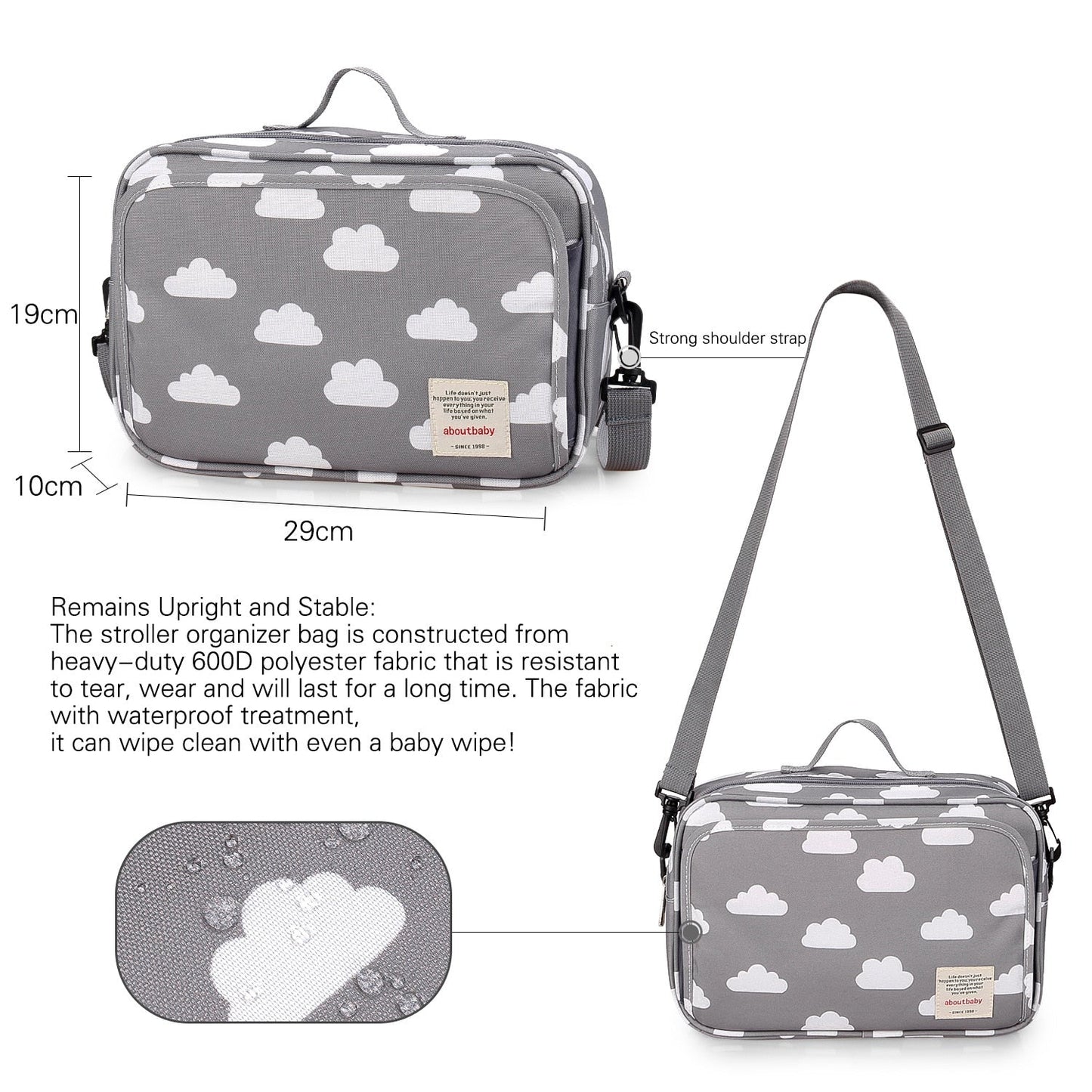 New Style Waterproof Diaper Bag Large Capacity Mommy Travel Bag Multifunctional Maternity Mother Baby Stroller Bags Organizer