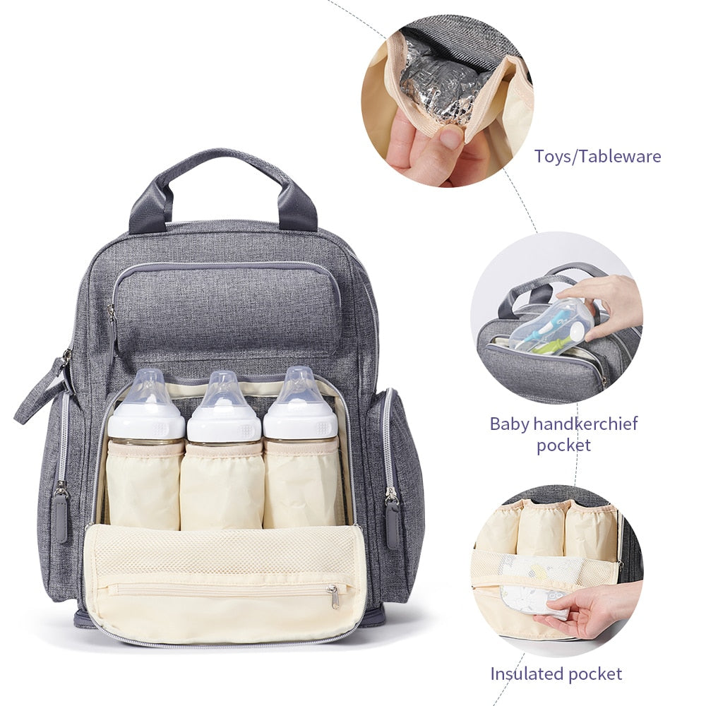 Large Capacity Diaper Bag Fashion Maternity Baby Bag Backpack