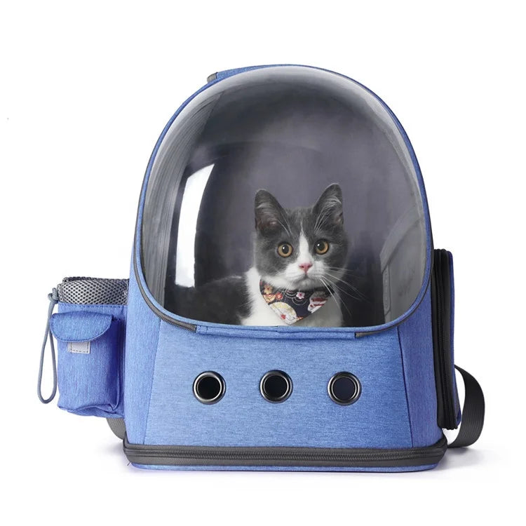 Hot Sale version space cat dog backpack carrier pet carrier airline approved Transparent Double Shoulder Cat Bag